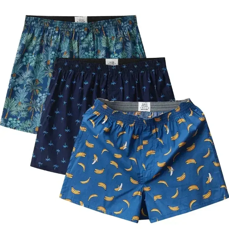 3-pack Fun Print Cotton Boxers