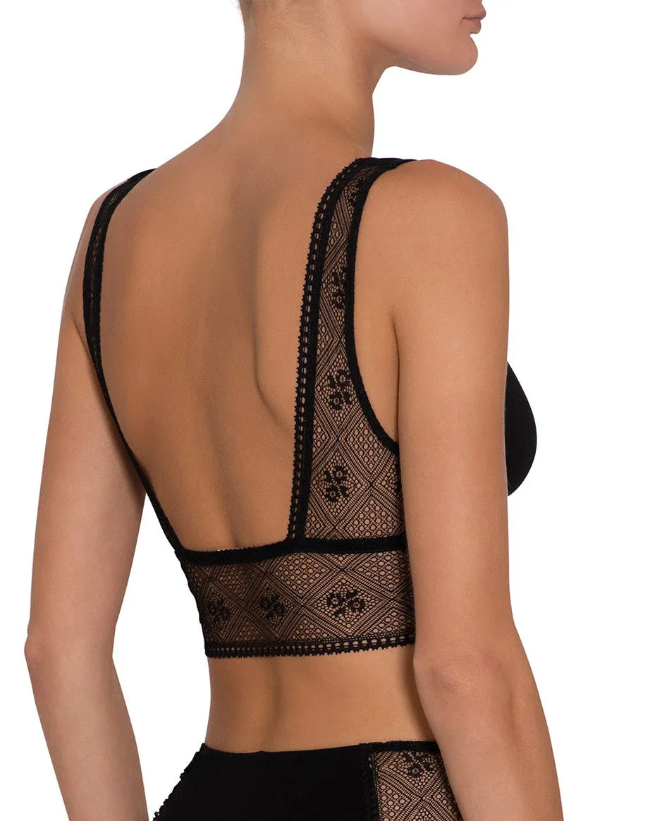 ANTOINETTE Uptown Bralette in Black