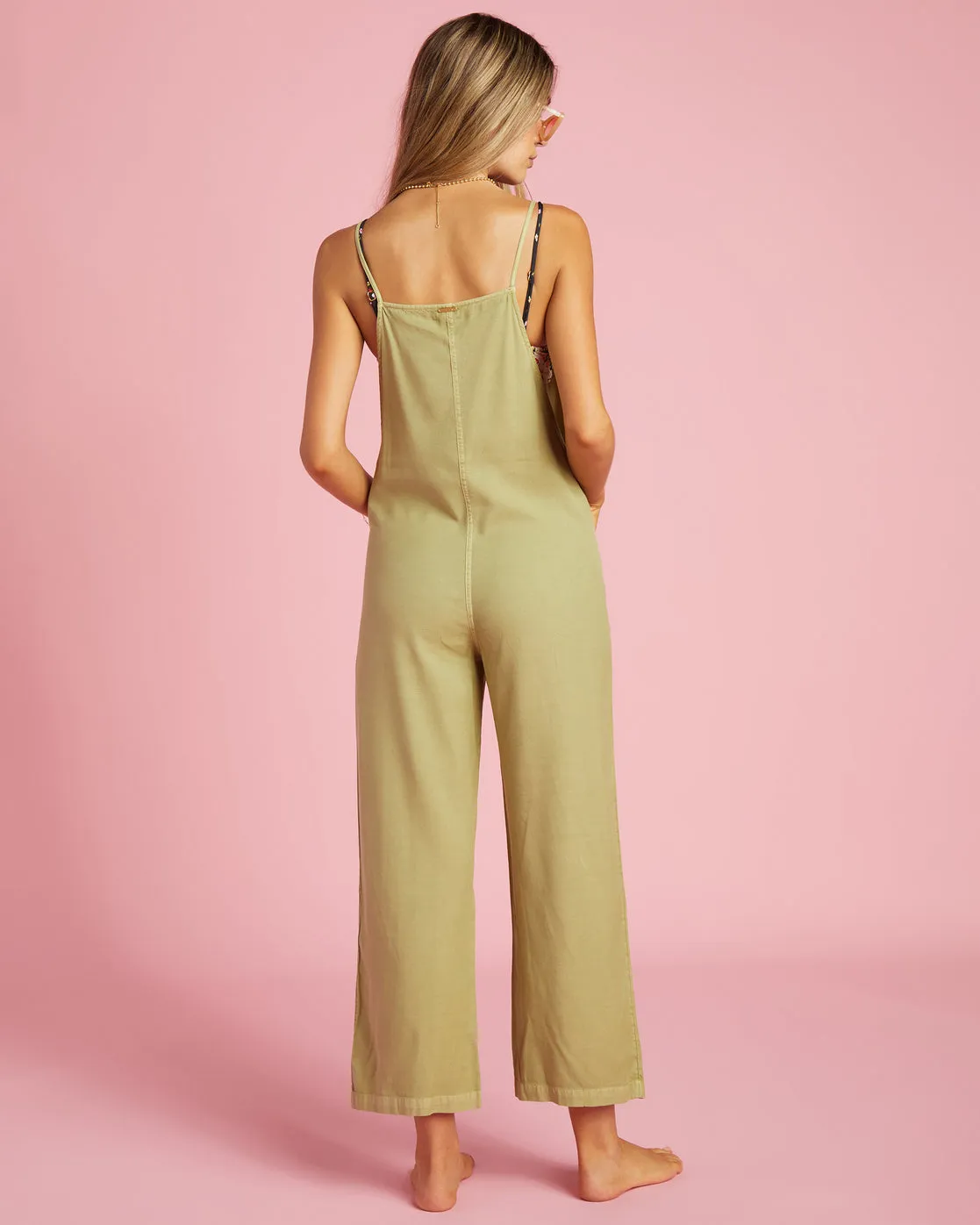 Beach Cruiser Wide-Leg Overalls