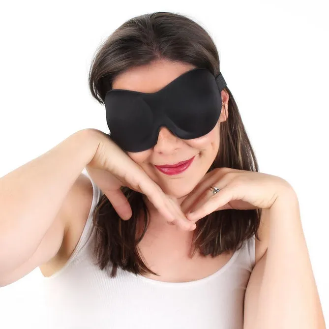 Contoured Sleep Mask- Black