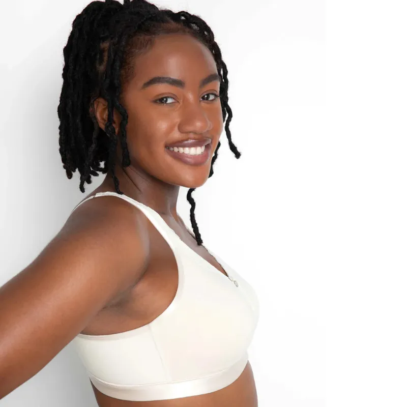 Curvy Couture Cotton Luxe Wireless Bra Natural