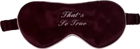 Embroidered Eye Mask