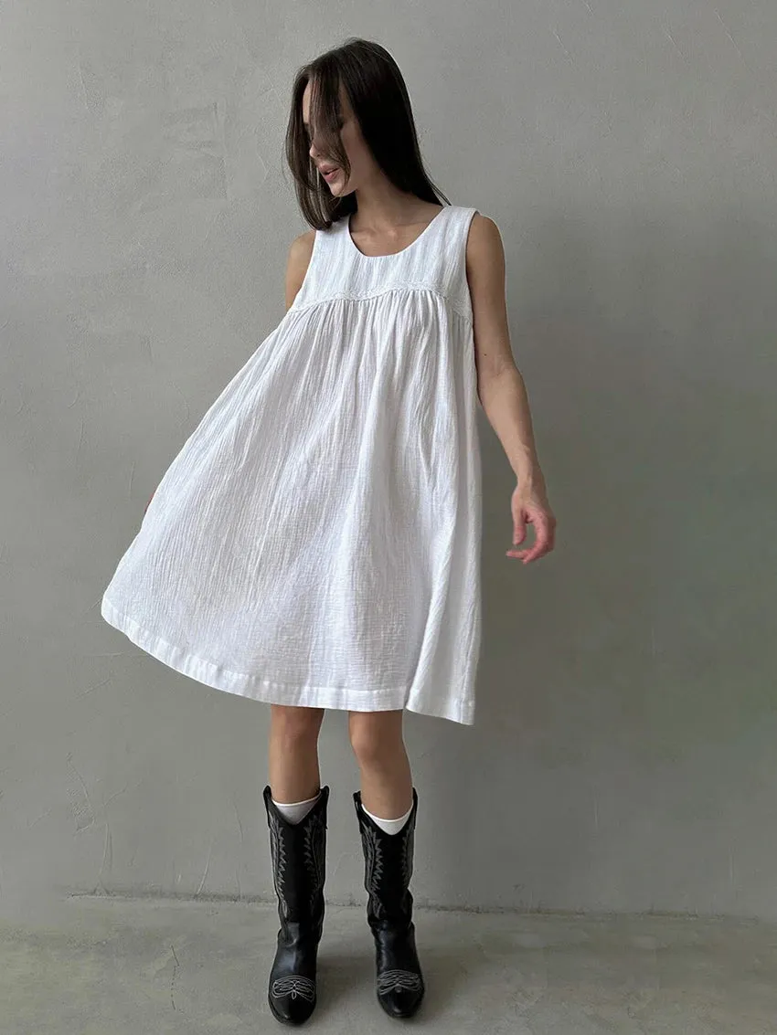 Essential Cotton Dress for Relaxed Home Days