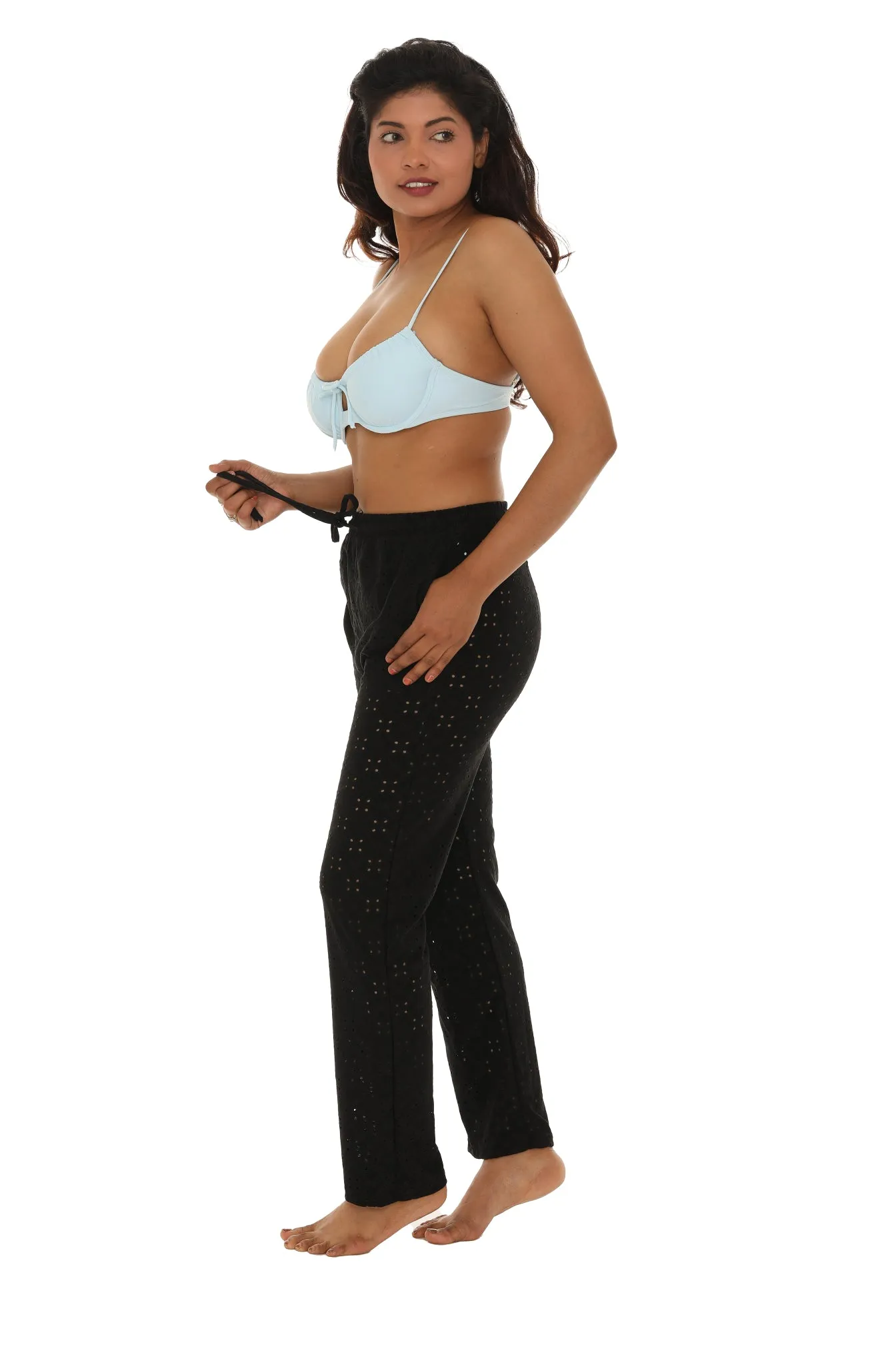 Eyelet Swim Cover-up Pants