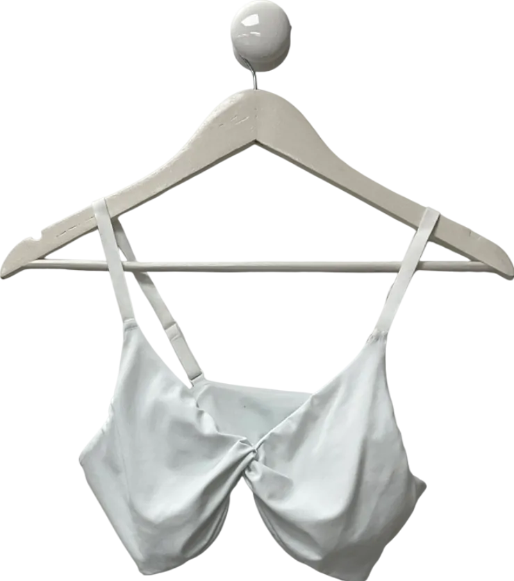 gymshark White Twist Front Bralette UK L