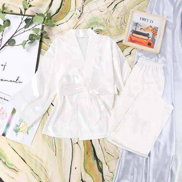 Home Suit Satin Sleepwear