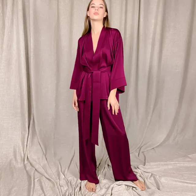 Home Suit Satin Sleepwear