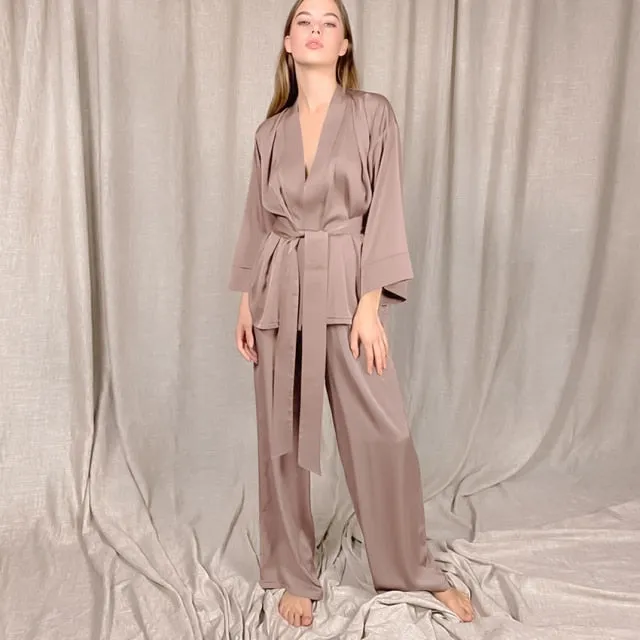 Home Suit Satin Sleepwear