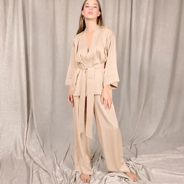 Home Suit Satin Sleepwear