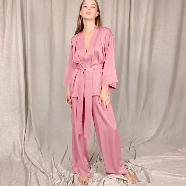 Home Suit Satin Sleepwear