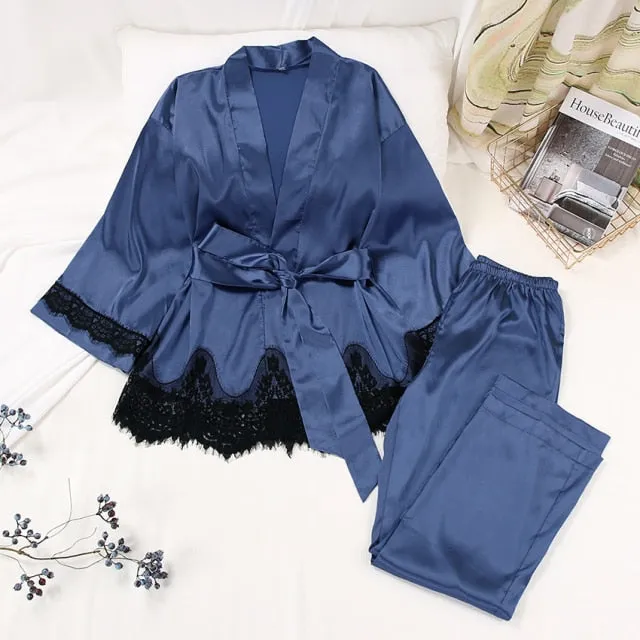 Home Suit Satin Sleepwear
