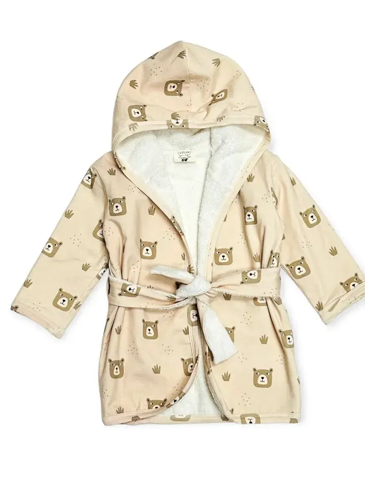 Hooded Baby Bathrobe - Viverano Organics