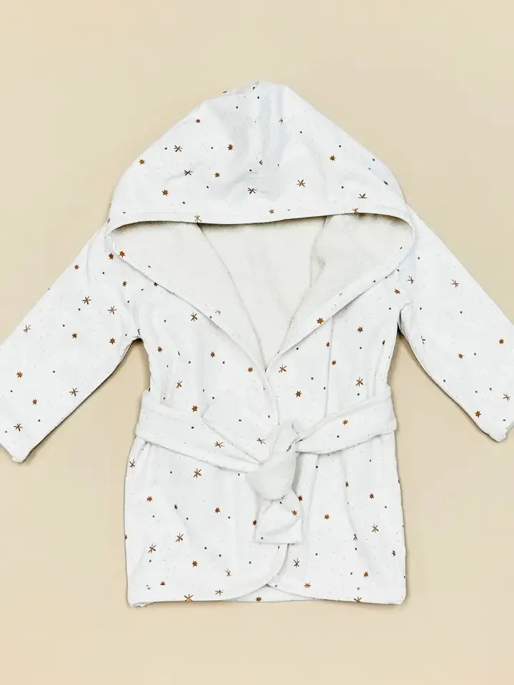 Hooded Baby Bathrobe - Viverano Organics