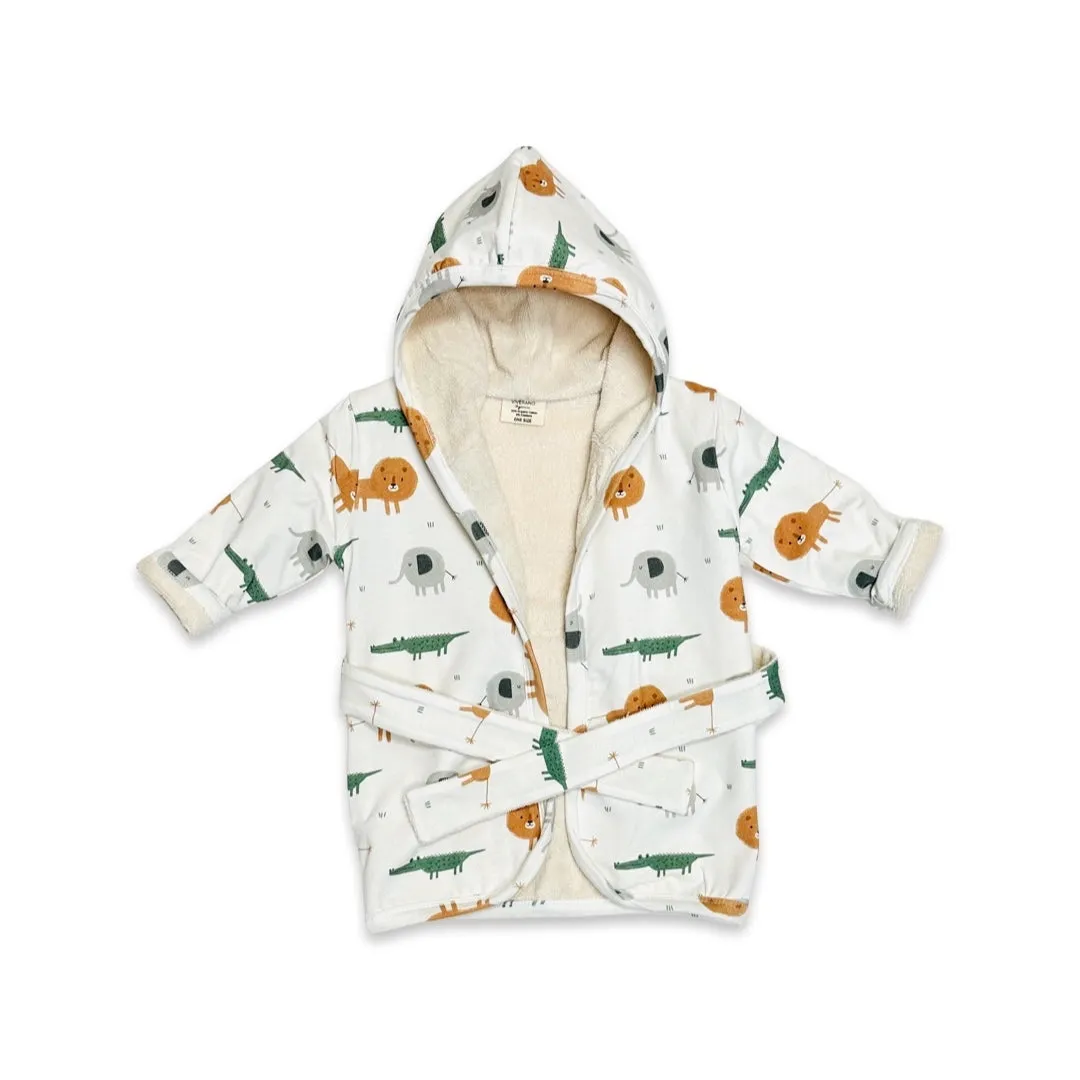 Hooded Baby Bathrobe - Viverano Organics