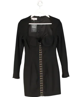House of CB Black Long Sleeve Corset 'lara' Dress UK S