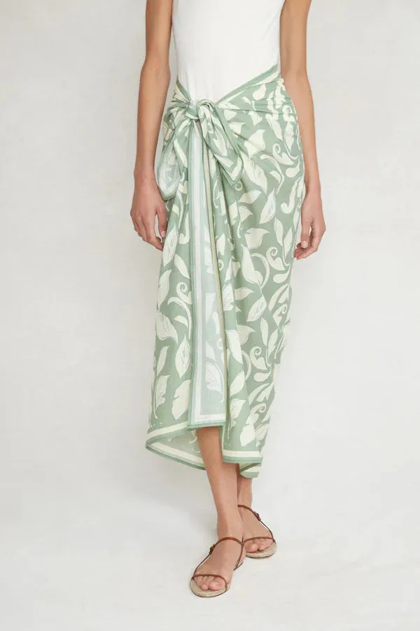 IVY PRINTED SARONG - SAGE