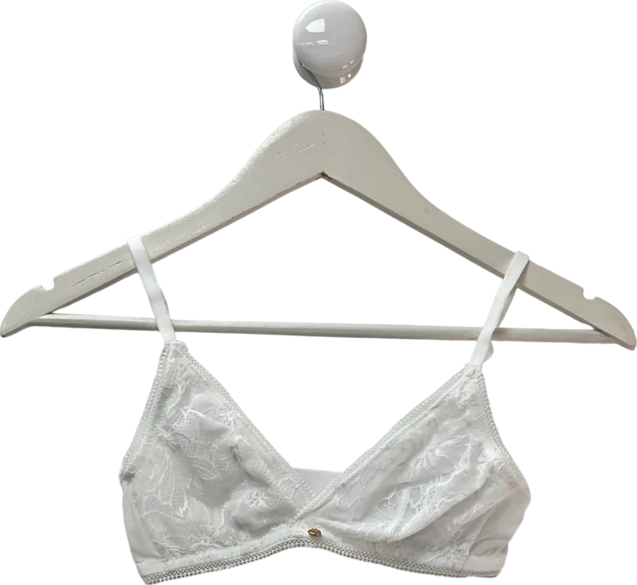 KBX White Alice Triangle Bralette UK 10