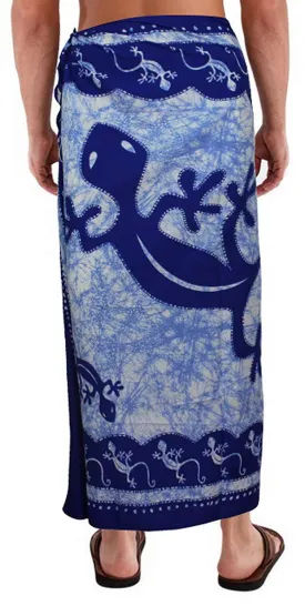 LA LEELA Soft Light Printed Aloha Party Hawaiian Mens 72"X42" Royal Blue_6310