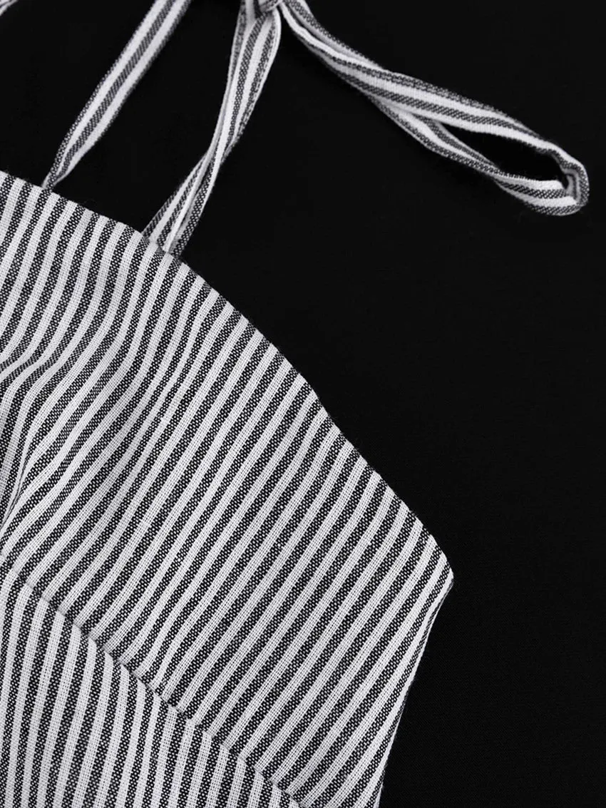 Lightweight Striped Lounger Home Dress