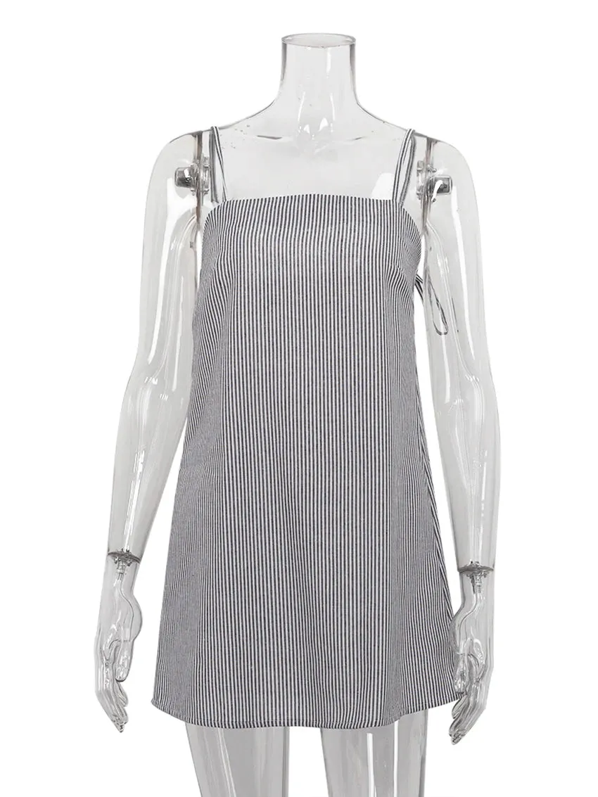 Lightweight Striped Lounger Home Dress