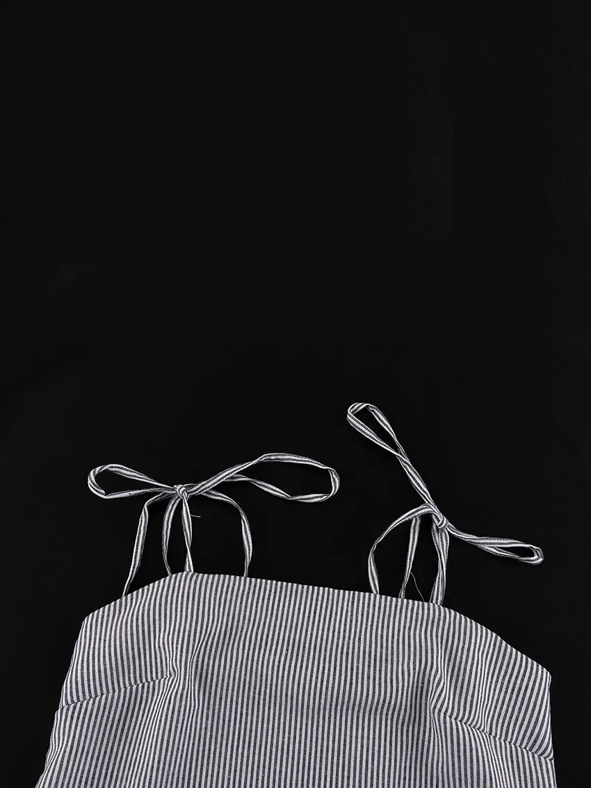 Lightweight Striped Lounger Home Dress