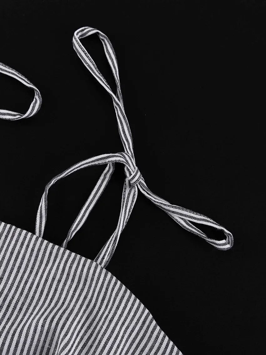 Lightweight Striped Lounger Home Dress