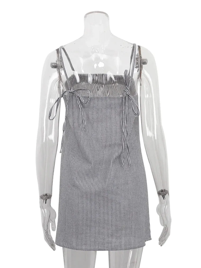 Lightweight Striped Lounger Home Dress