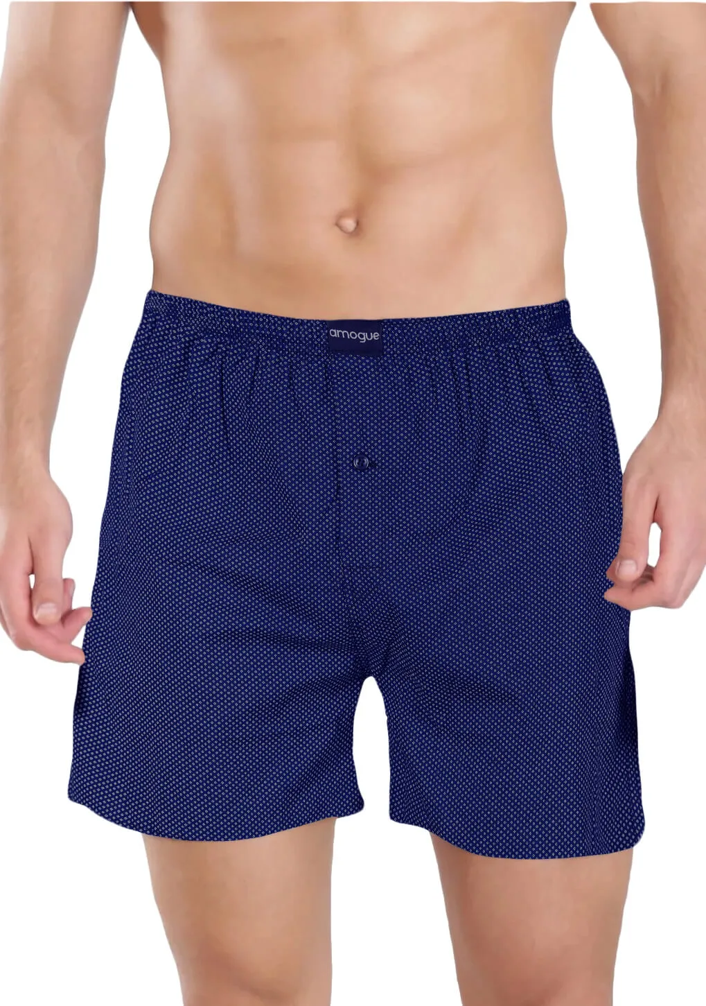 Navy Flower Pink Dot Navy Dot 3 Cotton Boxers Combo