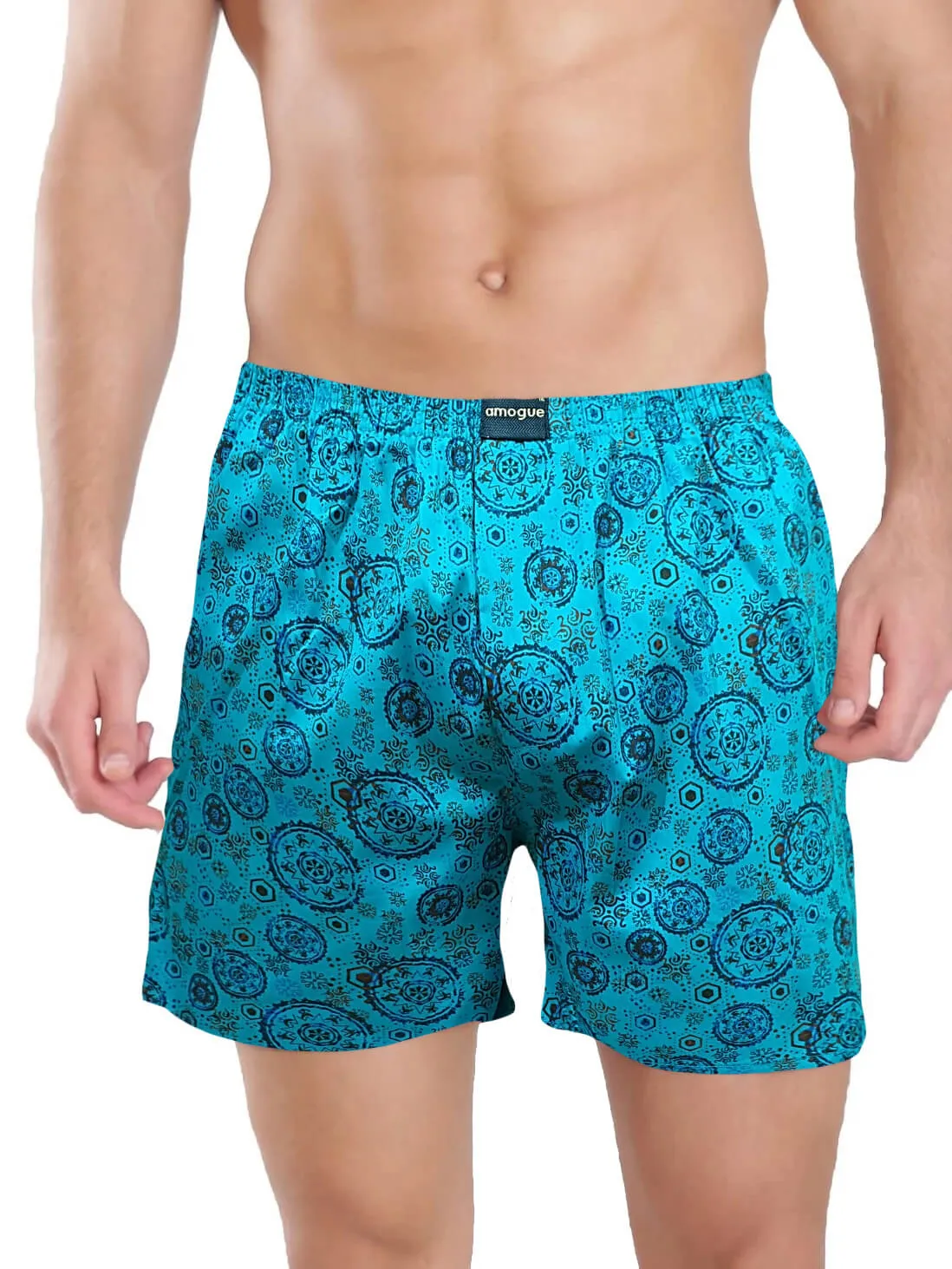Navy Green Black Cotton Premium 3 Boxers Combo