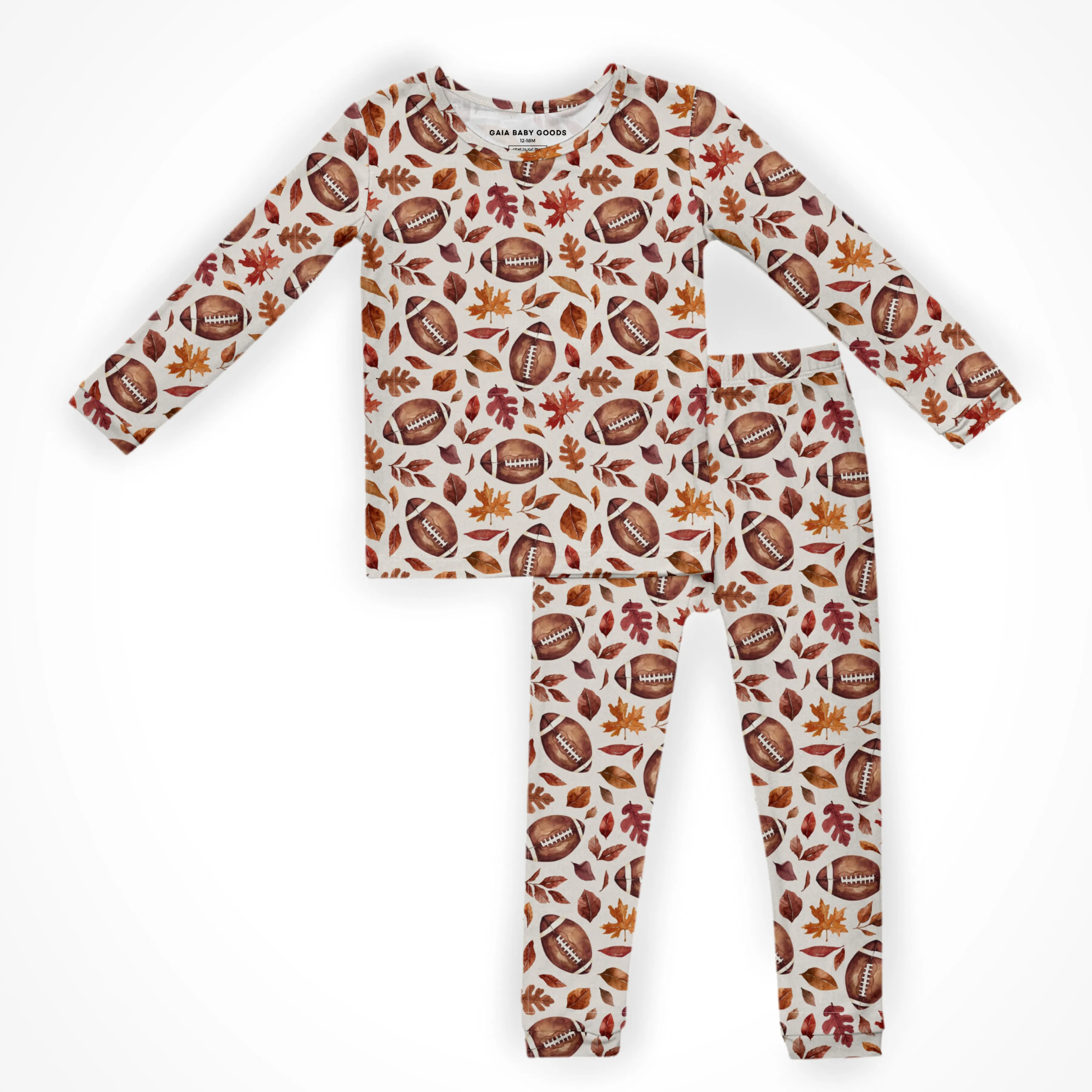 Organic Snug Fit PJ Set in Game Day