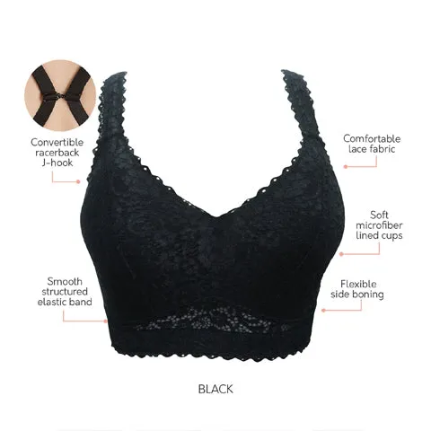 Parfait Adriana Lace Bralette Black