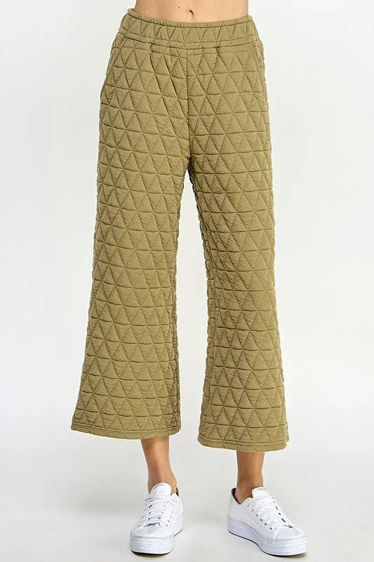 Quilted SS Loungewear Set