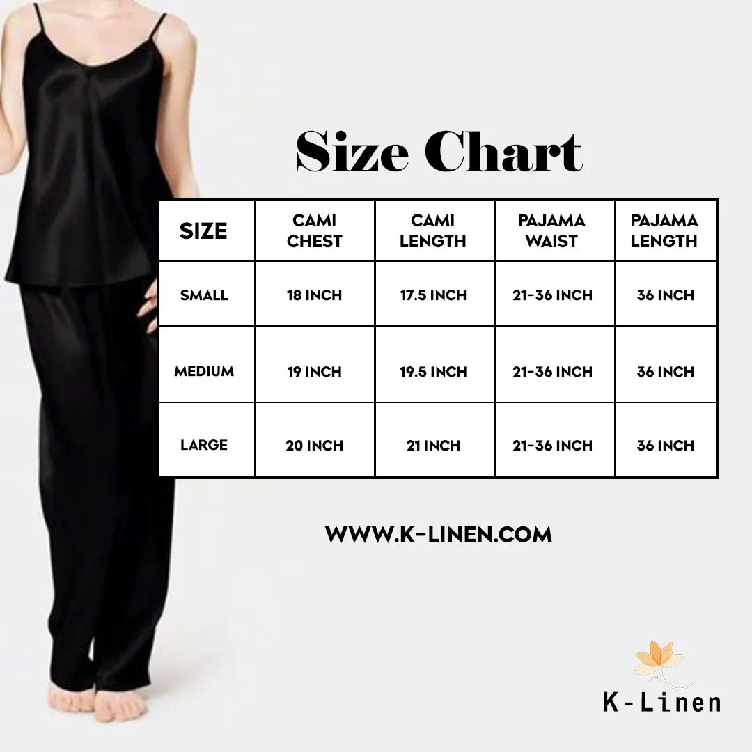 Silk Camisole Suit  - Blue