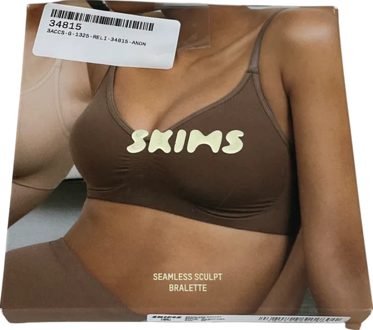 SKIMS Cream Seamless Sculpt Bralette - Mica UK XS