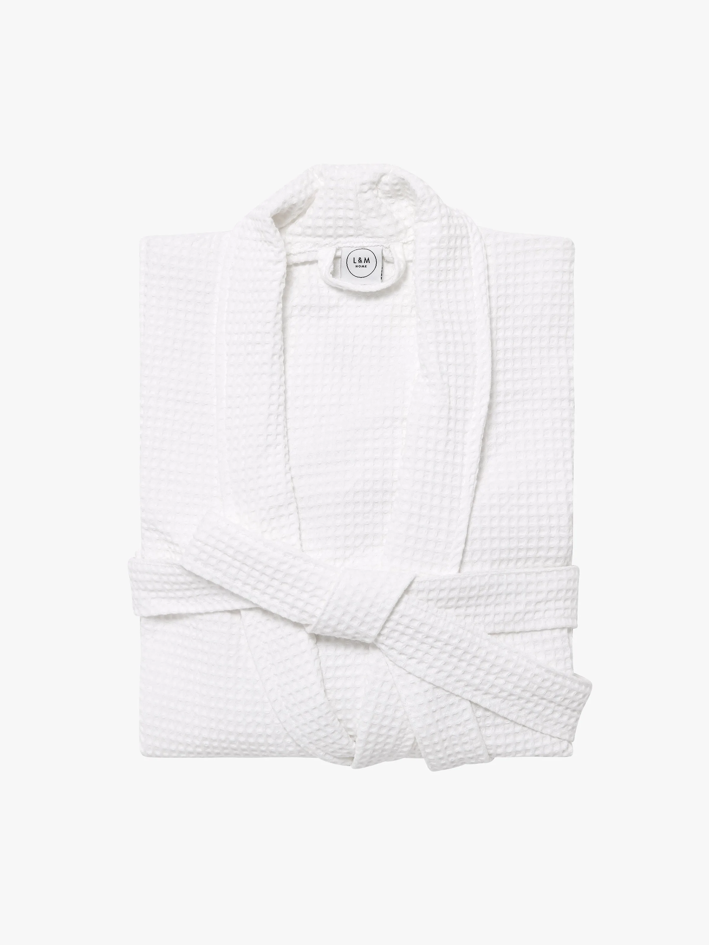 Spa White Waffle Bathrobe