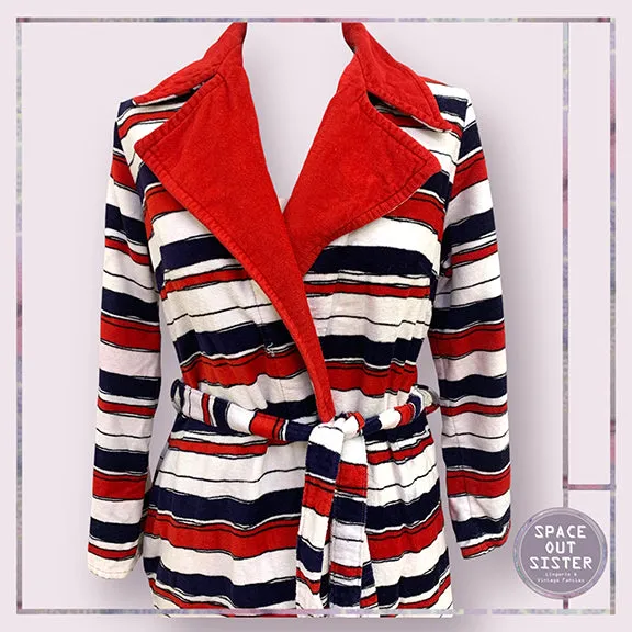 Vintage Cawo Free Hand Stripe Robe