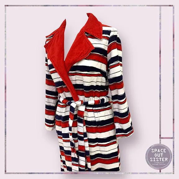 Vintage Cawo Free Hand Stripe Robe